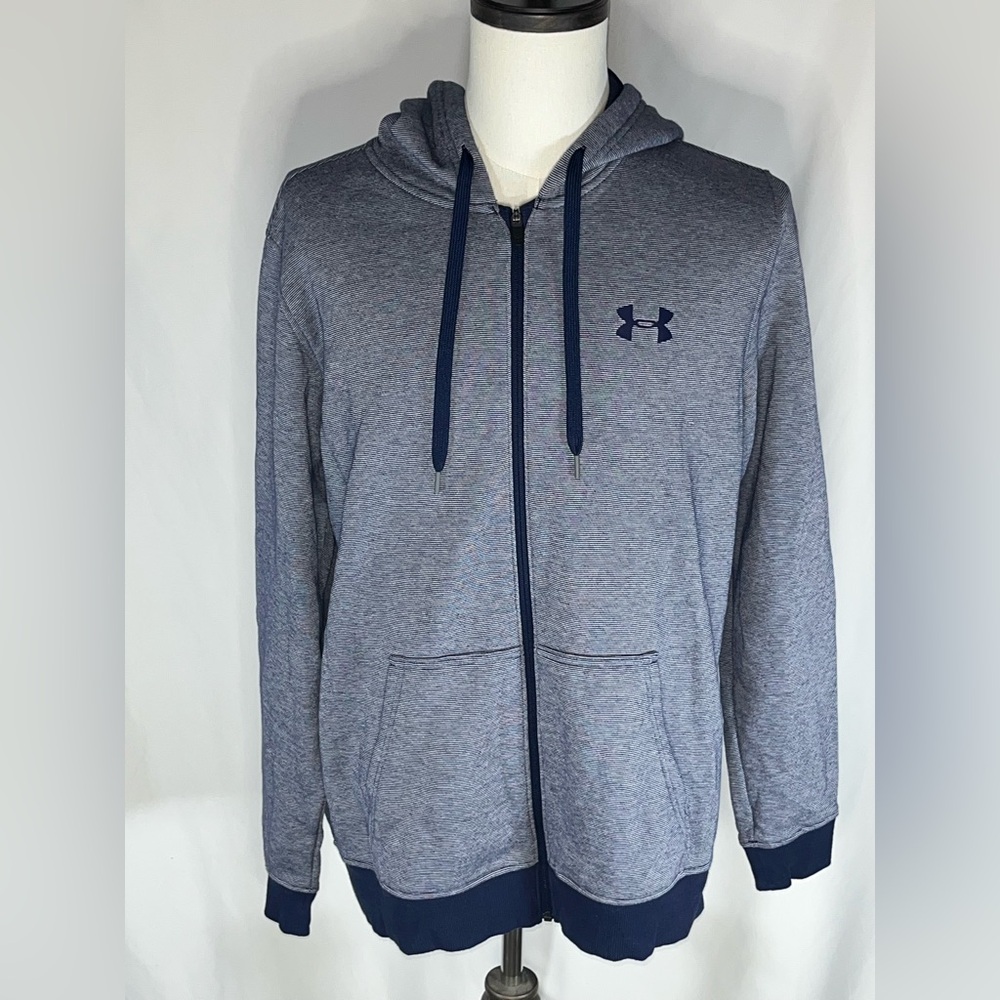 Under Armour Men's Cold Gear Long Sleeve UA Rival Fleece Full Zip Up Hoodie